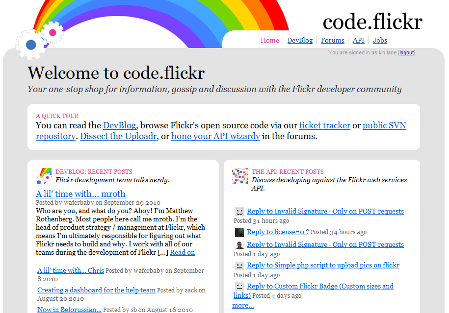 History of APIs  - Flickr API