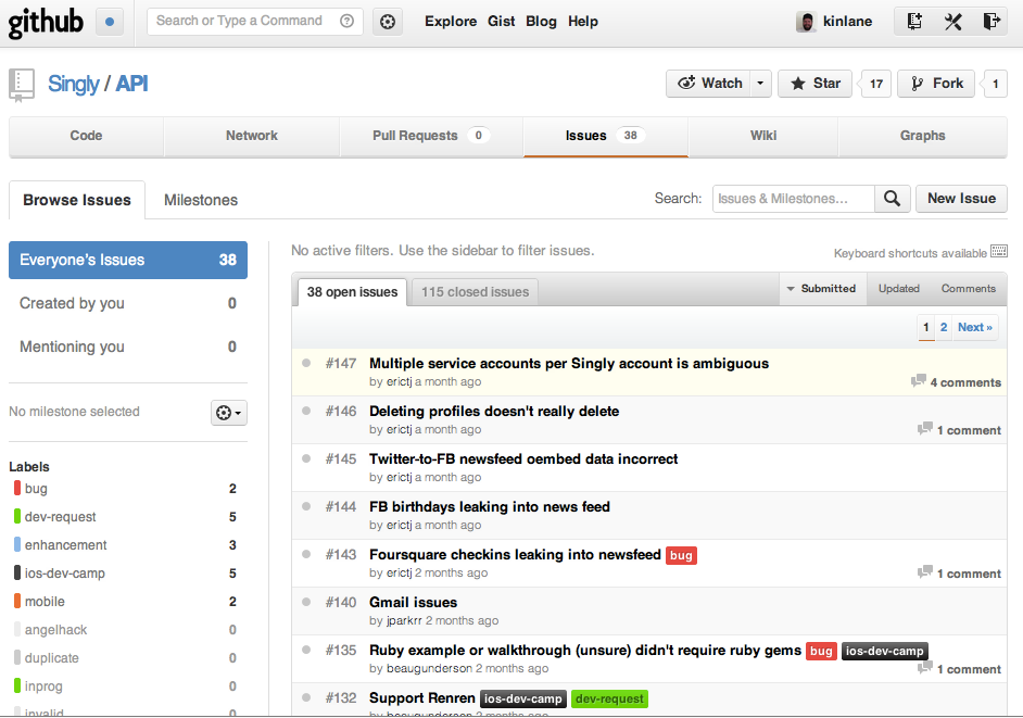 API Issue Management With Github