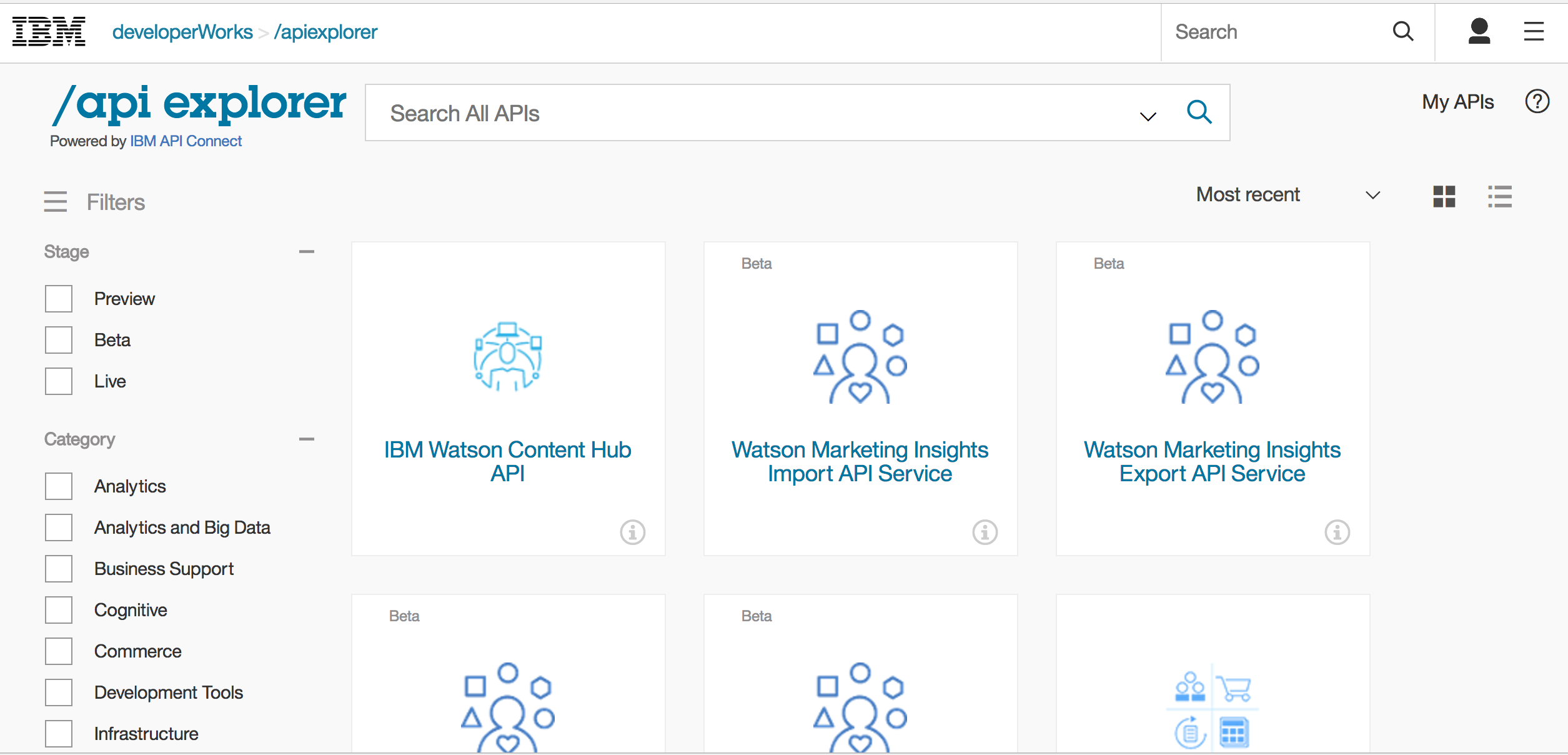 IBM Has A Nice API Explorer