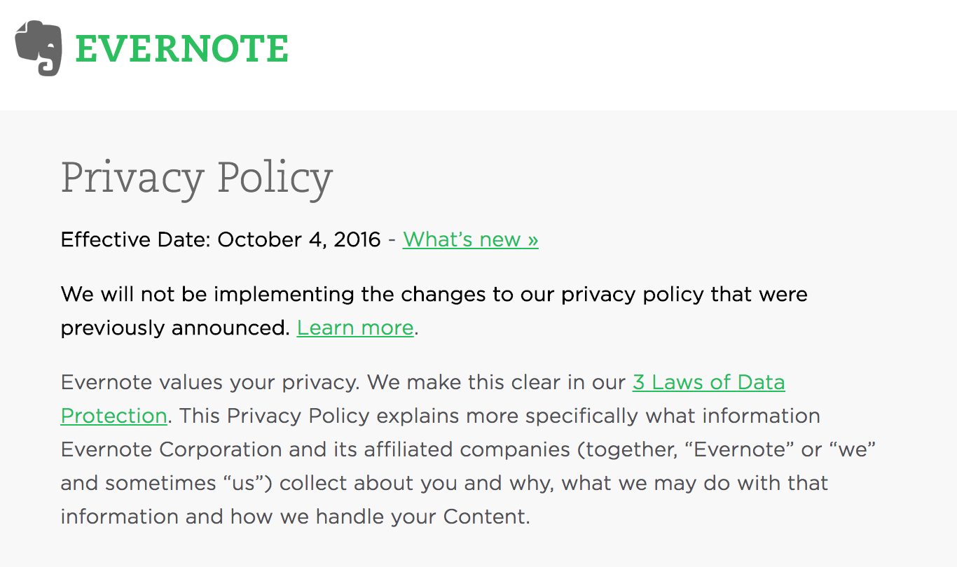 Evernote: Reaffirming Our Commitment to Your Privacy