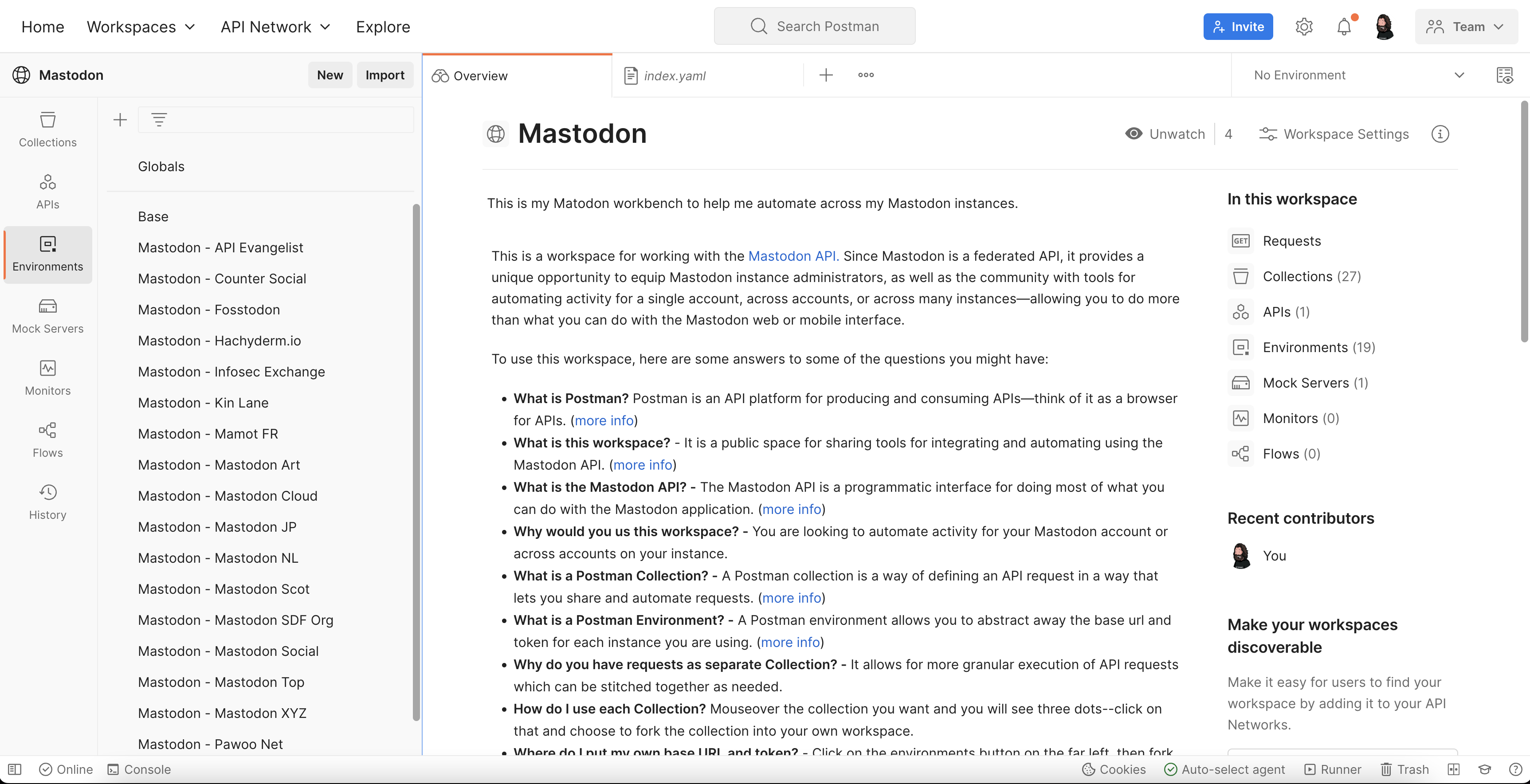 Mastodon API Capability Collections