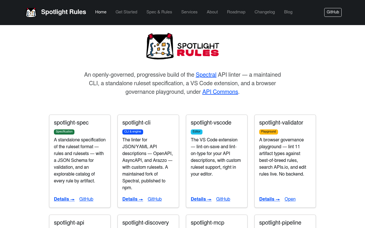 Spotlight Rules — API Governance
