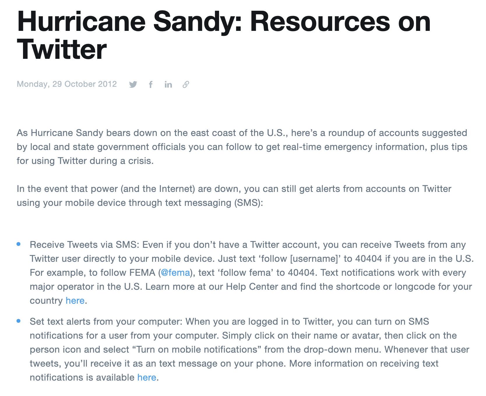 Twitter Disasters