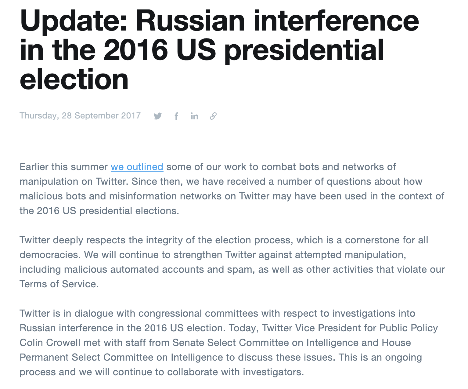 Twitter Misinformation