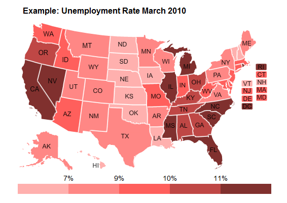 Data Visualization Tools - US Map