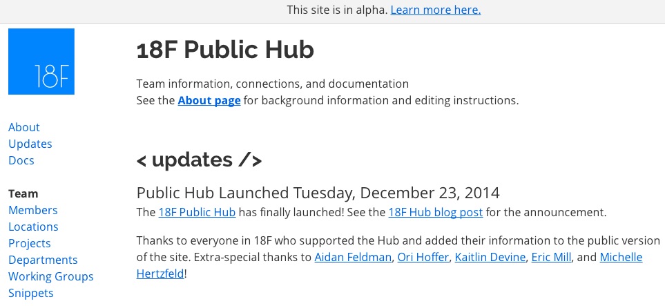 Information Sharing And Collaboration In Government With The 18F Jekyll Hub Template
