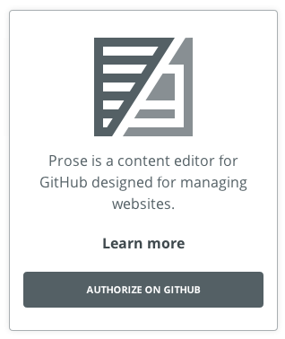 Prose.io Like Application for Simple Data Editing