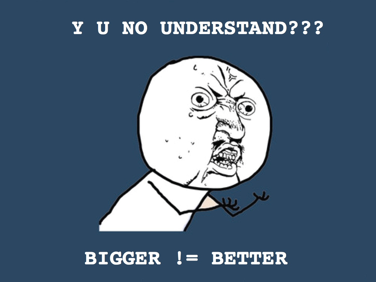 Salesforce Hackathon: Y U No Understand, Bigger != Better