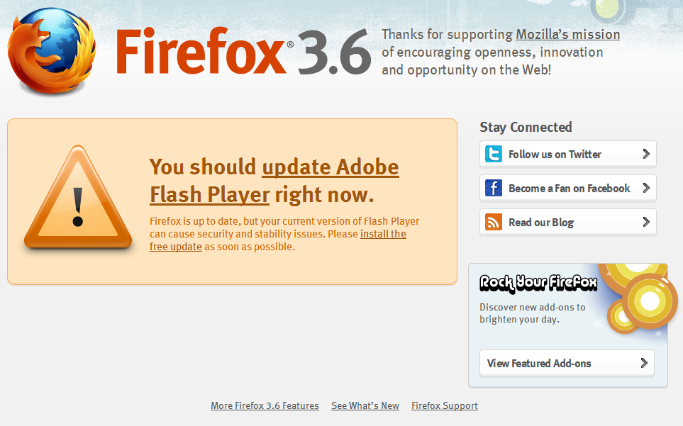 Firefox 3.6 and Flash