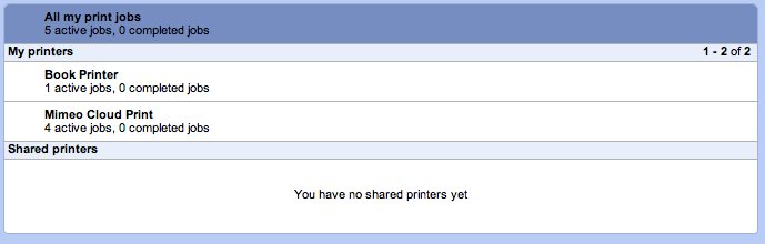 Manage Google Cloud Printers and Jobs