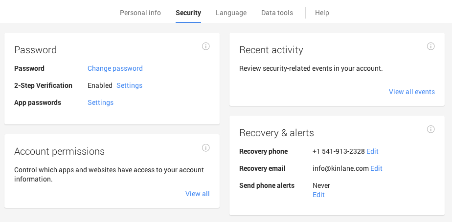 Google Accounts As Blueprint For All Software as a Service Applications