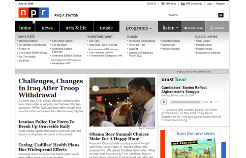 Mega Dropdown Navigation Tred