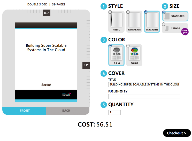 Mimeo Cloud Printing - Document Builder