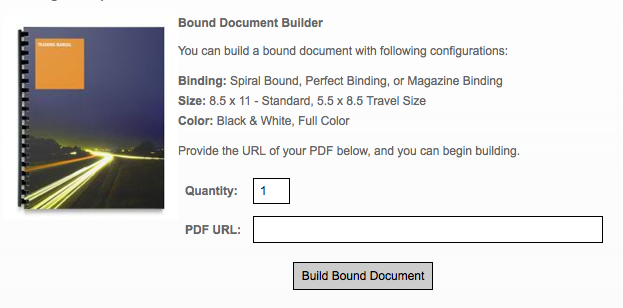 Mimeo Cloud Print Widgets
