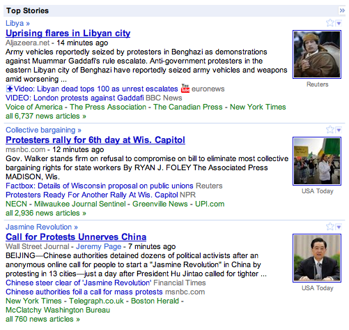Protests Dominate News
