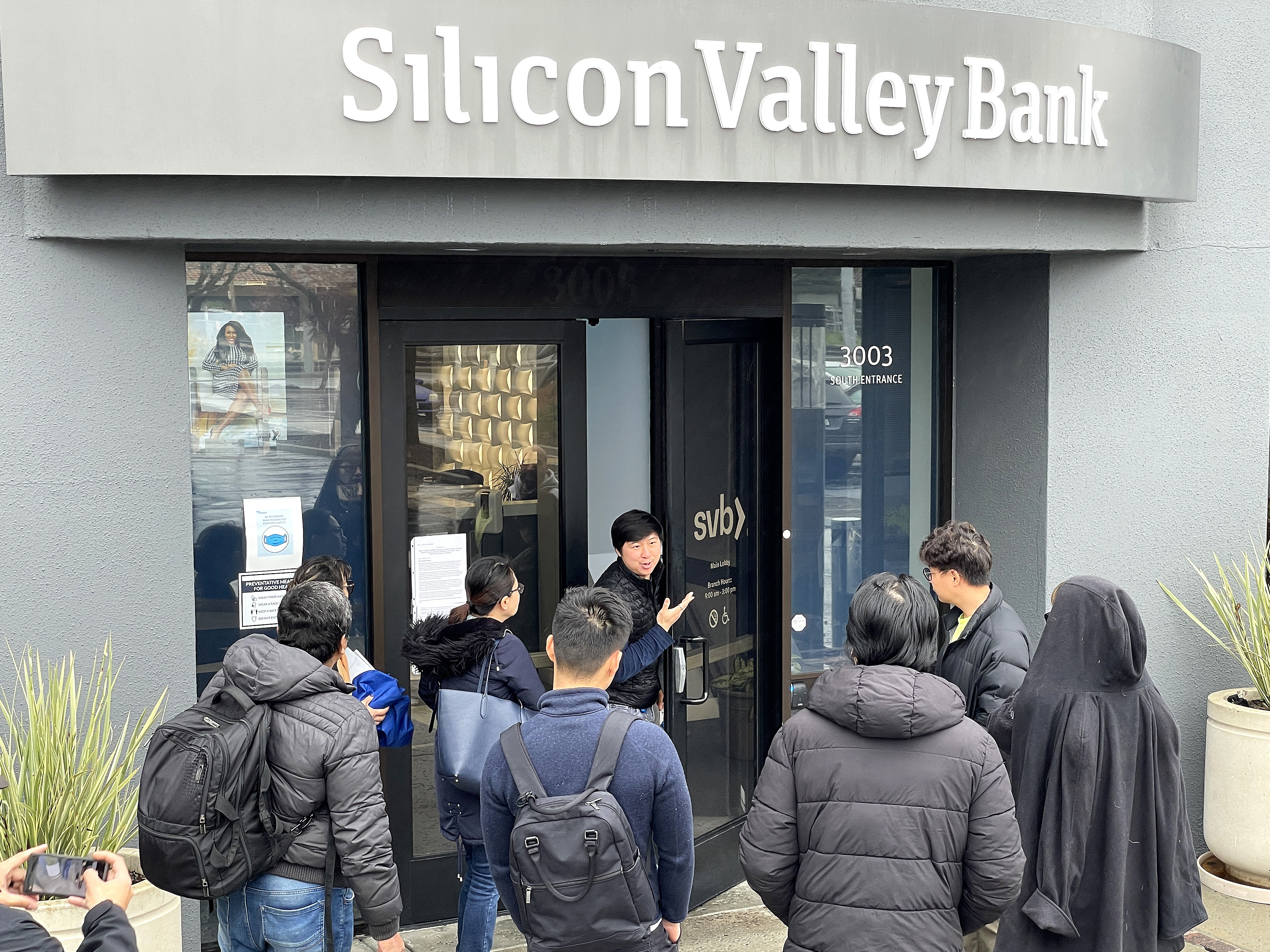 People looking in Windows
