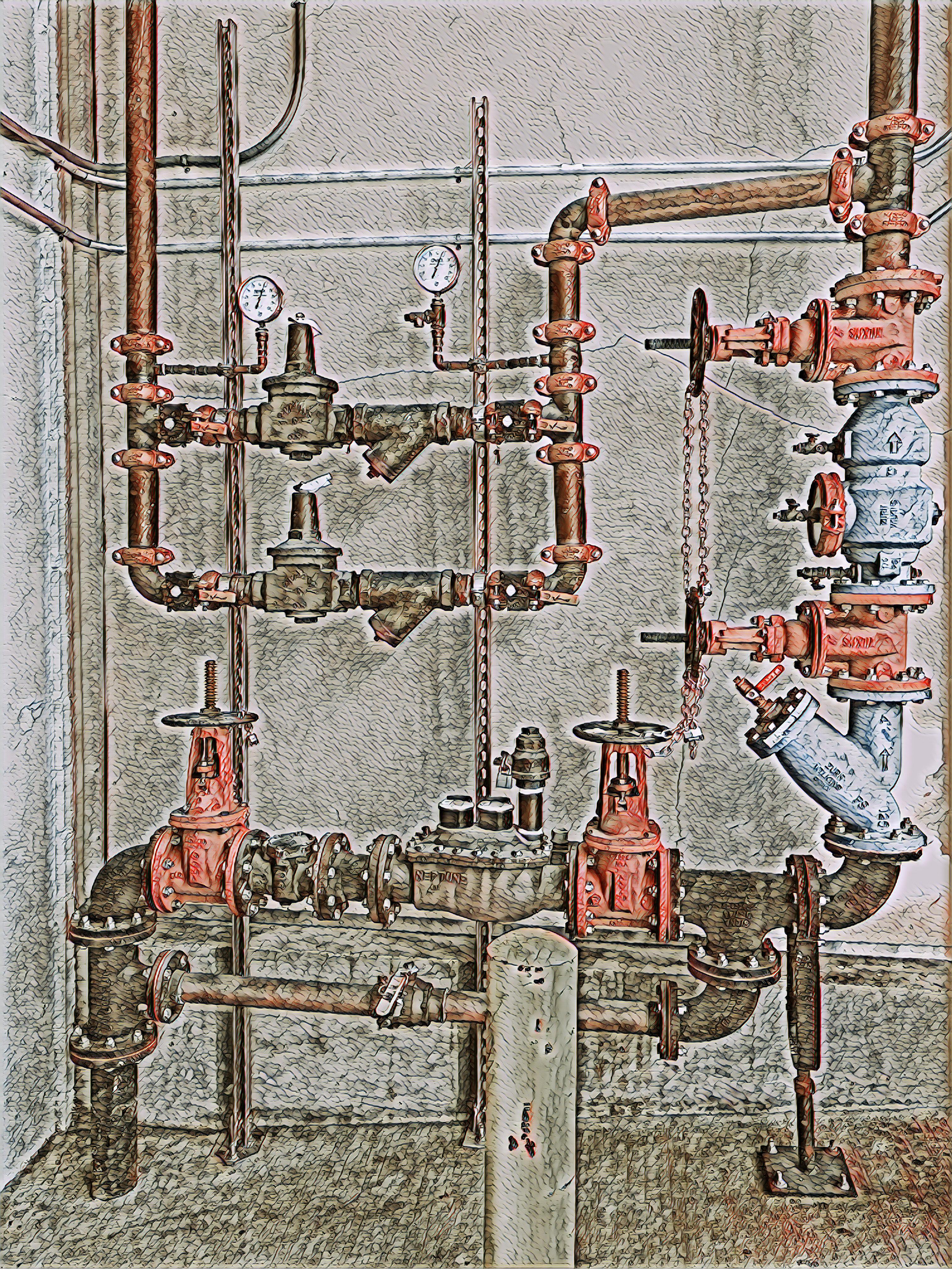 Gears, pipes, plumbing
