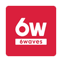 6 Waves logo